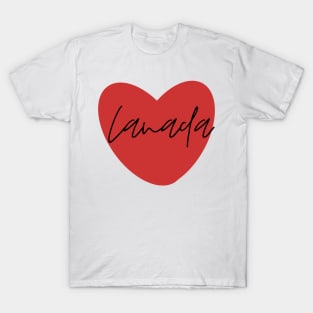 Canada Red Heart T-Shirt